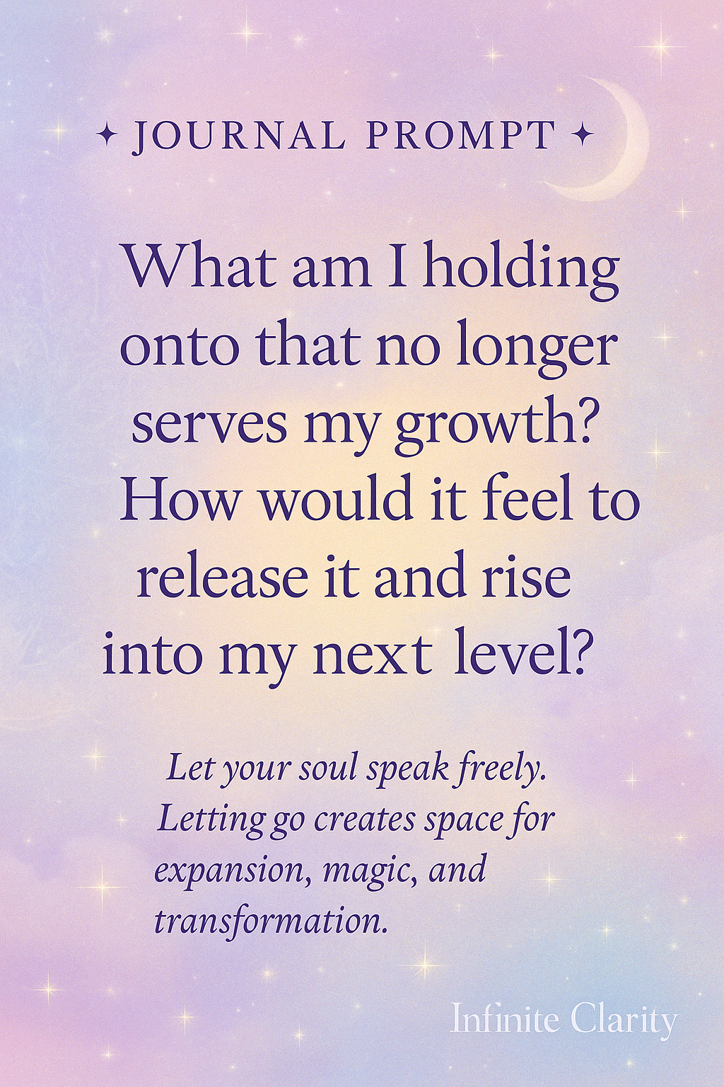 Letting Go to Grow – Celestial Journal Prompt (Printable)