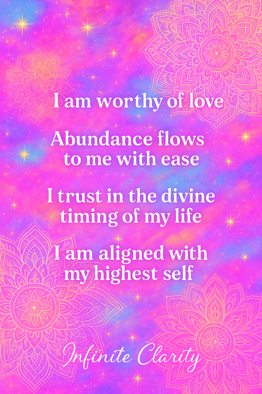 Infinite Affirmations – Ethereal Daily Inspiration Printable